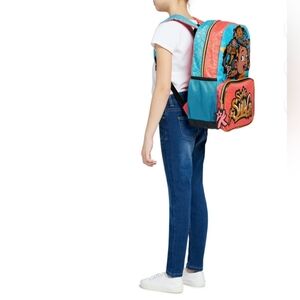 SWAG Backpack Karma's World School Laptop Book Travel Bag Orange Blue NWT